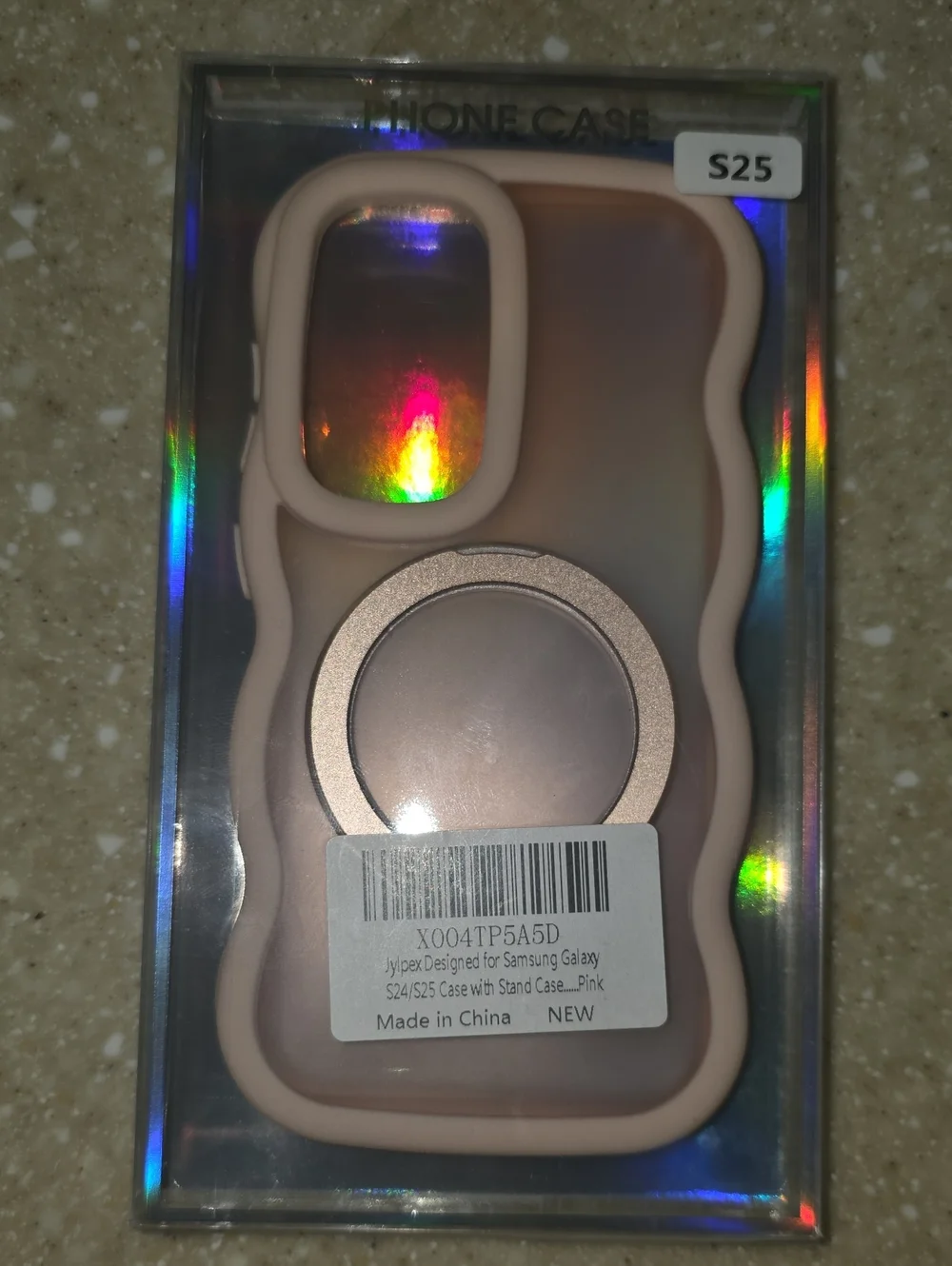 Samsung Pink Silicone Case with Ring Stand